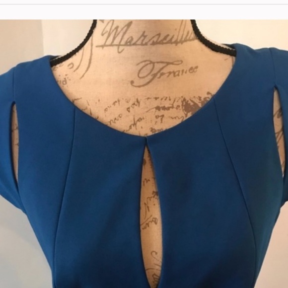 Black Halo Keyhole Jackie Blue Eddie Sheath Dress - Picture 5 of 7